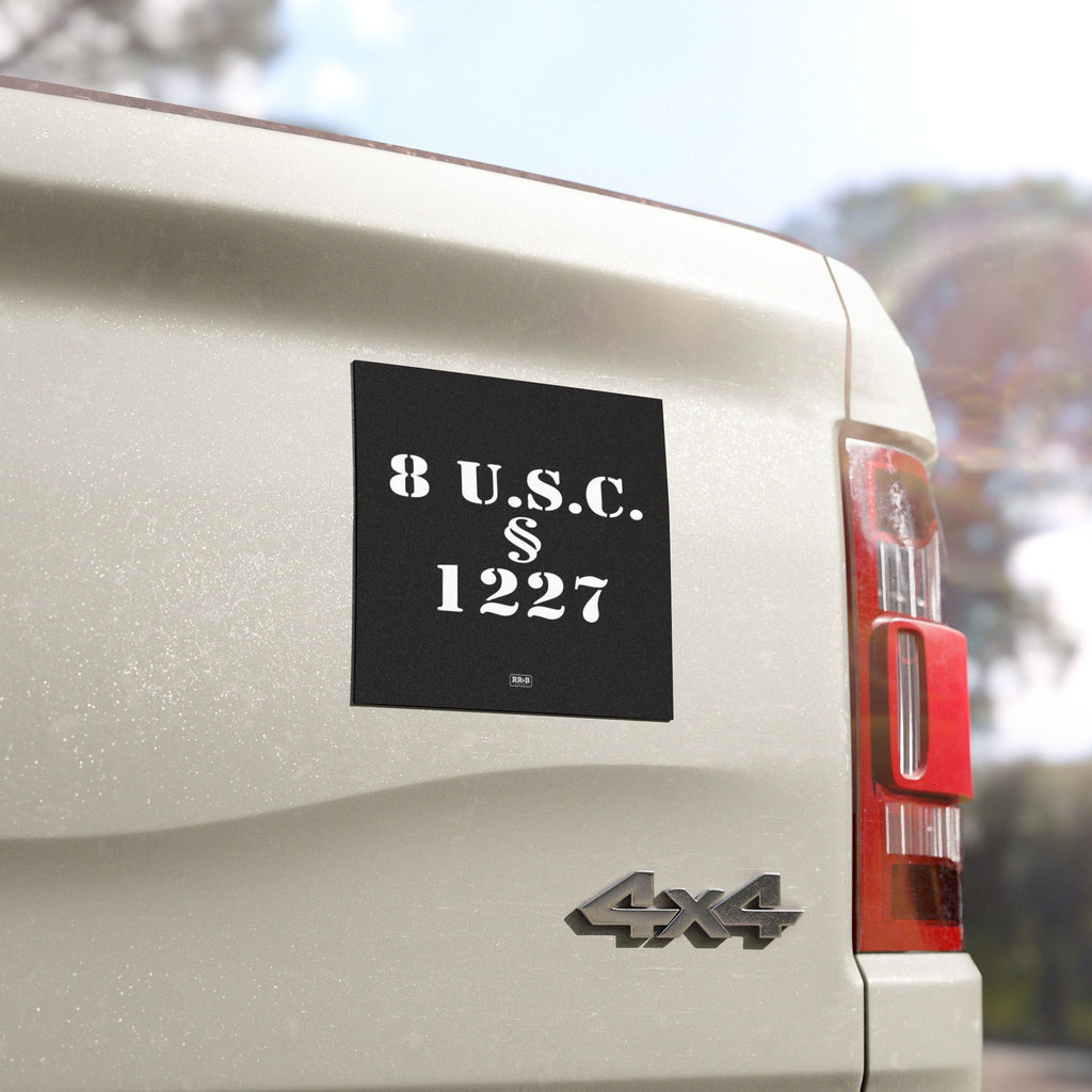 Statute 1227 - Black Car Magnet