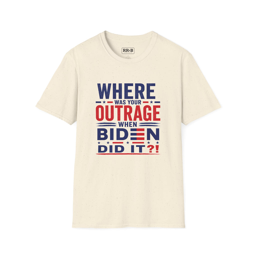 Outrage!  Biden - Softstyle T-Shirt