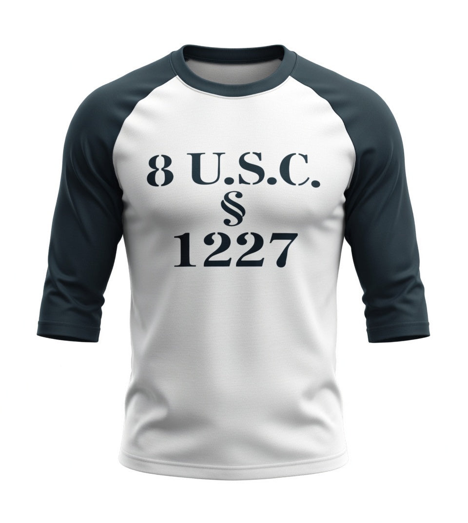 Statute 1227 - Unisex Three-Quarter Sleeve Raglan Shirt