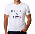 Statute 1227 - American Flag - Unisex Garment-Dyed T-shirt
