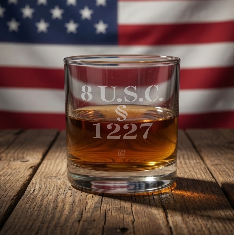 Statute 1227 - Whiskey Glass, 10.5oz (Engraving)