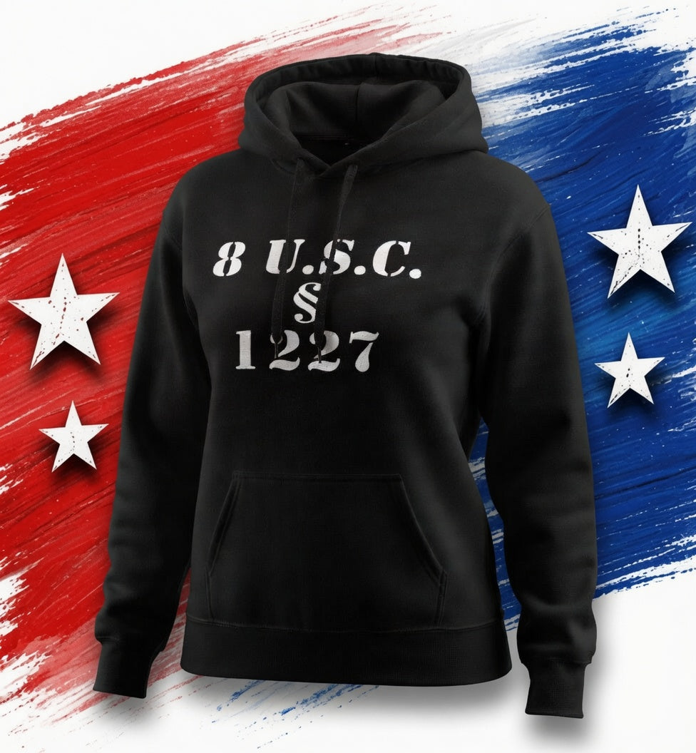 Statute 1227 - Black - Unisex Midweight Softstyle Fleece Hoodie