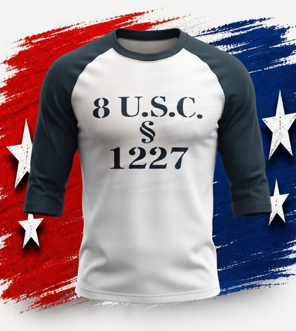 Statute 1227 - Unisex Three-Quarter Sleeve Raglan Shirt