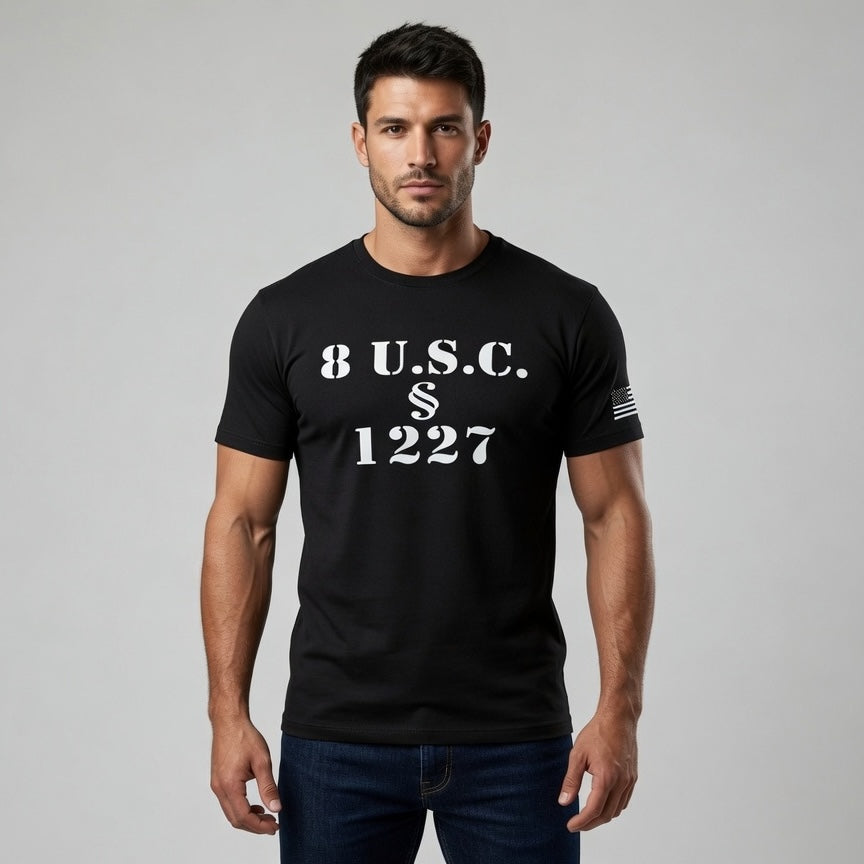 Statute 1227 - Black - Unisex Garment-Dyed T-shirt
