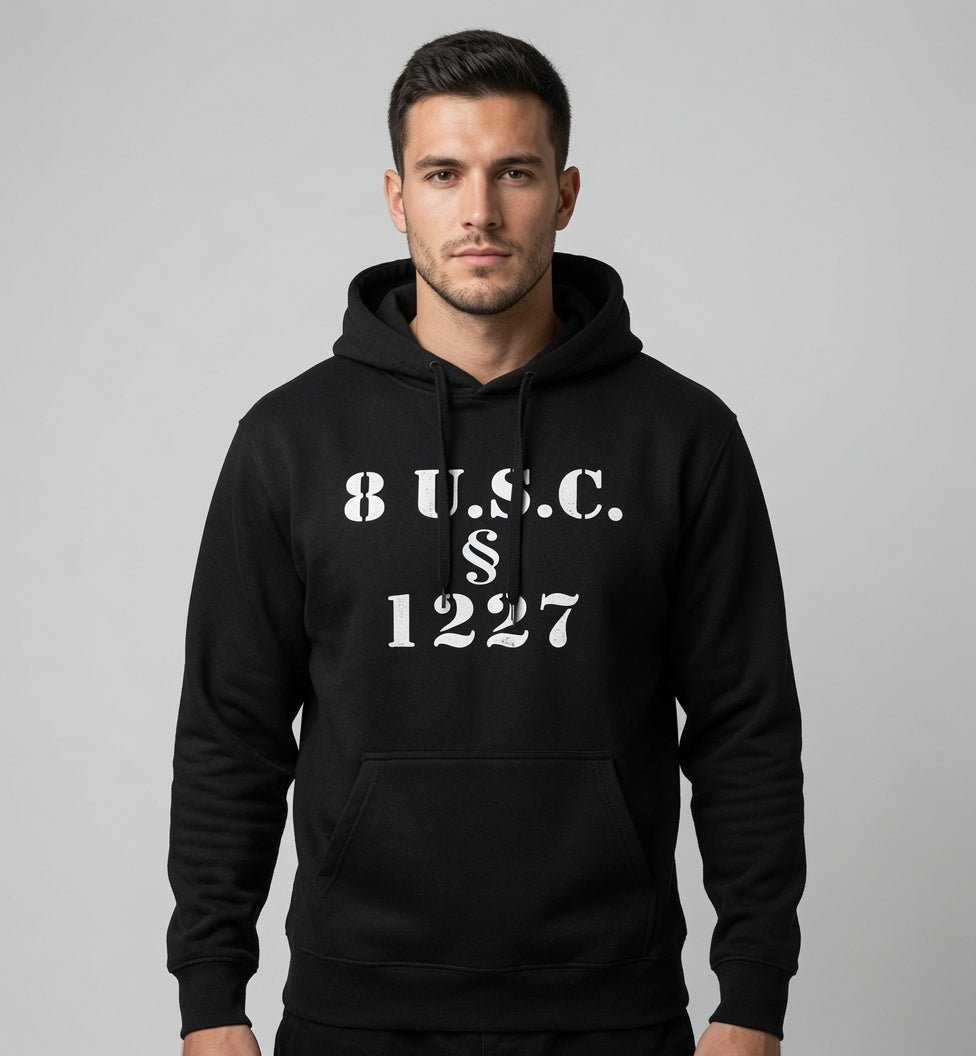 Statute 1227 - Black - Unisex Midweight Softstyle Fleece Hoodie