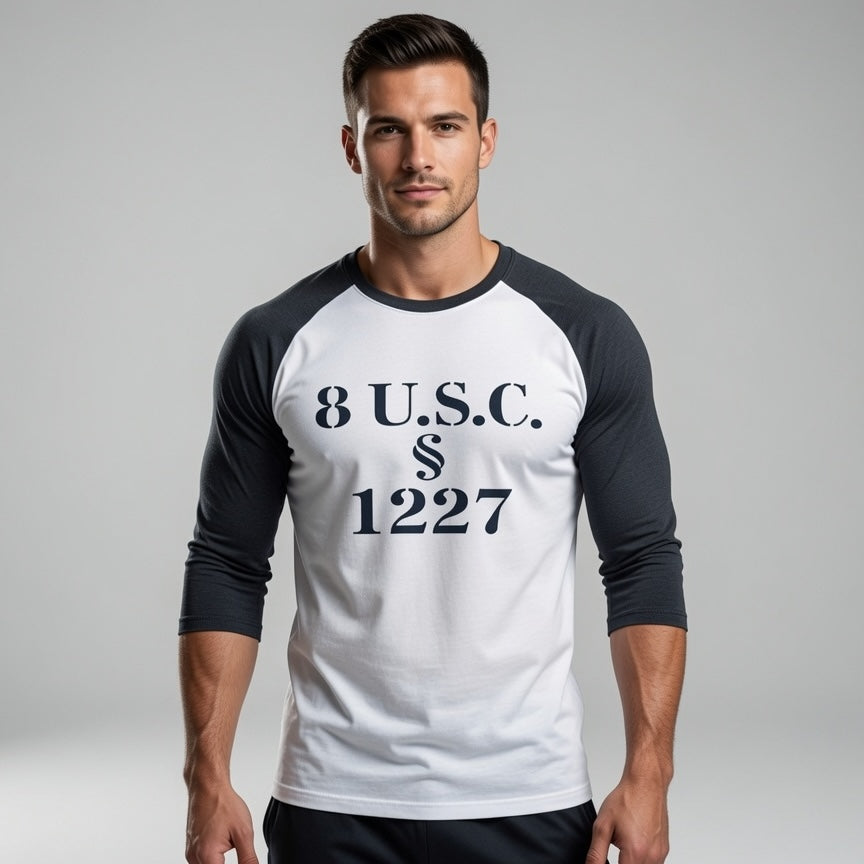 Statute 1227 - Unisex Three-Quarter Sleeve Raglan Shirt
