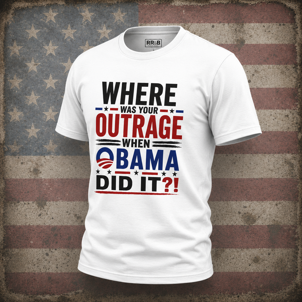 Outrage!  Obama - Softstyle T-Shirt