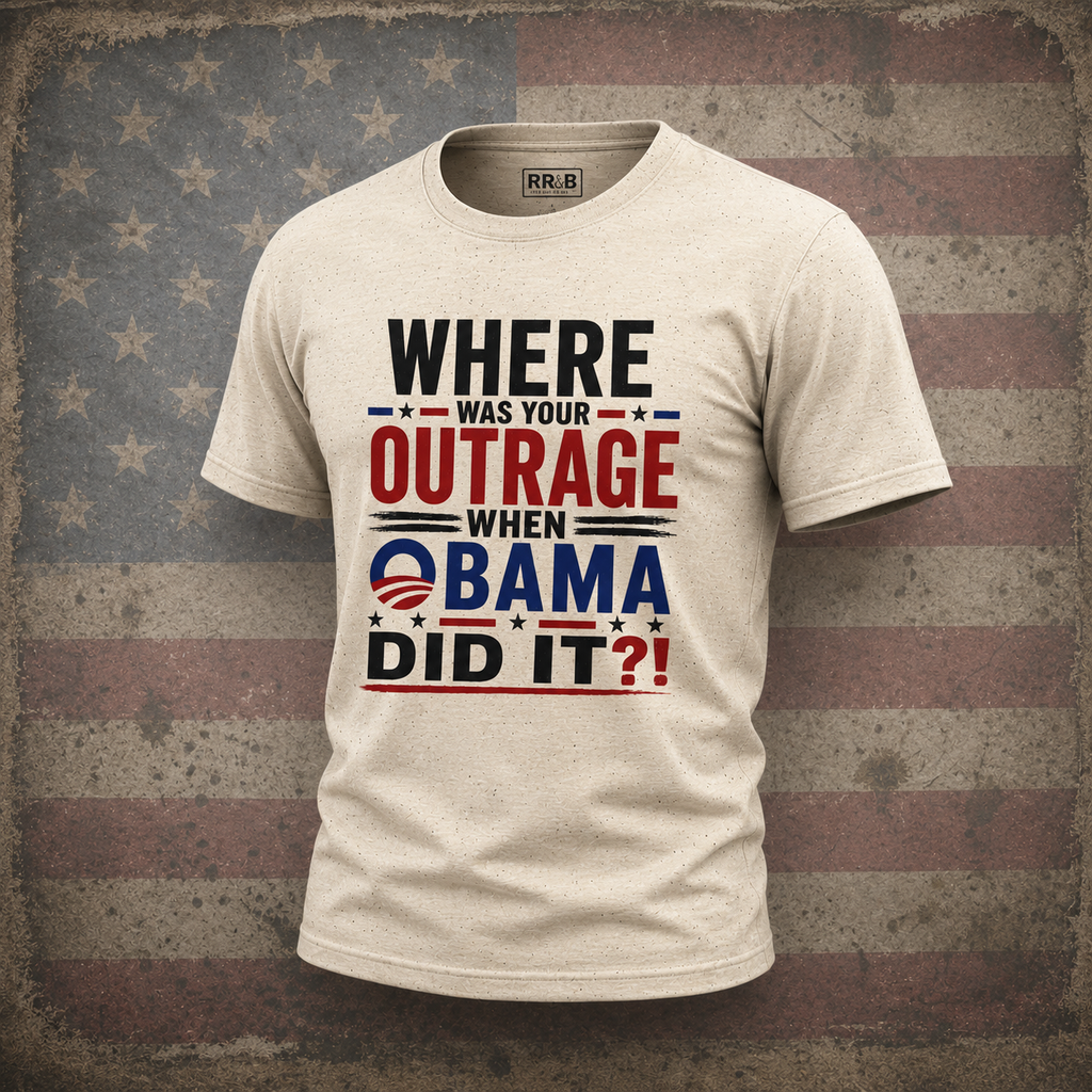 Outrage!  Obama - Softstyle T-Shirt