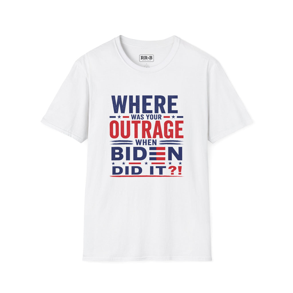 Outrage!  Biden - Softstyle T-Shirt