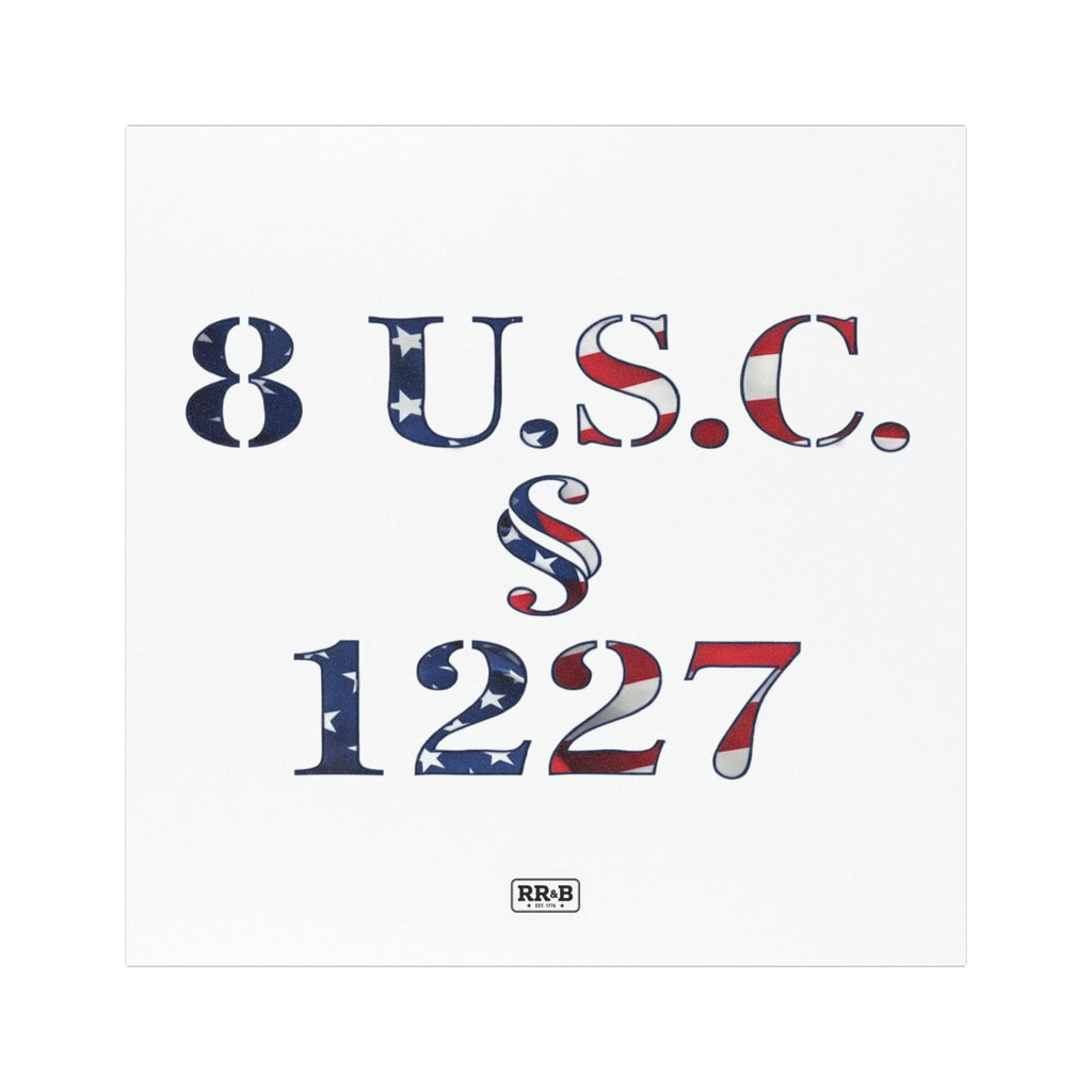 Statute 1227 - American Flag - Car Magnet