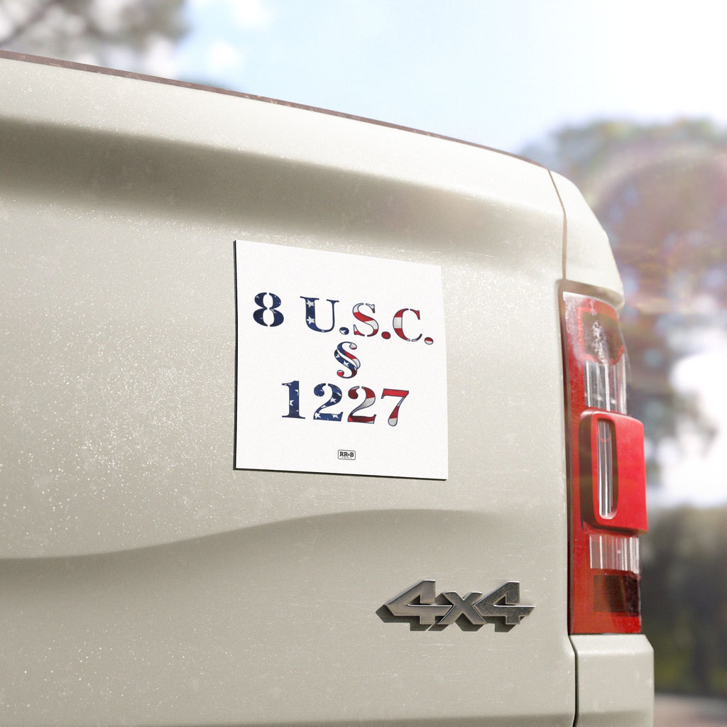 Statute 1227 - American Flag - Car Magnet
